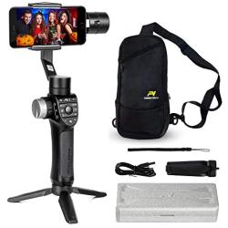 Freevision Phone Stabilizer Cell Phone Gimbal for iPhone 11 Pro Max Xs Smartphone Smove for Video Recording Filming Panorama Motion Time Lapse Object Tracking Aluminum no PC +Carry Bag -Vilta M Pro