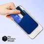 Cellessentials Card Holder for Back of Phone - Silicone Stick on Cell Phone Wallet with Pocket for Credit Card, ID, Business Card - iPhone, Android and Most Smartphones (Navy)