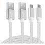 Android Micro USB Charger Cable 2Pack 6FT Fast Charging Cord for Samsung Galaxy S5/S6/S7 Edge, J3/J7 Prime Crown, Note 4/5, LG K40 K30 K20 Stylo 3, Moto, Xbox, PS4, Kindle Fire Tablets and Phones