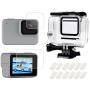 D&F Waterproof Housing Case for GoPro Hero 7 White & Hero 7 Silver, 30M Underwater Photography Protective Shell with Screen Protector Films and Anti-Fog Inserts Accessories