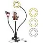 Movo Desk Ring Light with Stand and Phone Holder with VXR10 Video Microphone Compatible with iPhone, Android Smartphones - Smartphone Video Recording Kit Perfect for Vlogging and YouTube Equipment Movo Desk Ring Light with Stand and Phone Holder with VXR10 Video Microphone Compatible with iPhone, Android Smartphones - Smartphone Video Recording Kit Perfect for Vlogging and YouTube Equipment