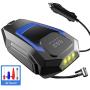 RYDONAIR Air Compressor Tire Inflator with Touch Screen, DC 12V Tire Pump with LED Light, Portable Air Compressor for Car Tires, Bicycles and Other Inflatables
