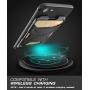 SUPCASE Adhesive Slim Wallet,(2-Pack) Ultra Thin Stick-On Silicone Credit Card Holder Sticker Adhesive Cell Phone Wallet Compatible for Most Smartphones（not fit Mobile Phones with Curved Back）(Black)