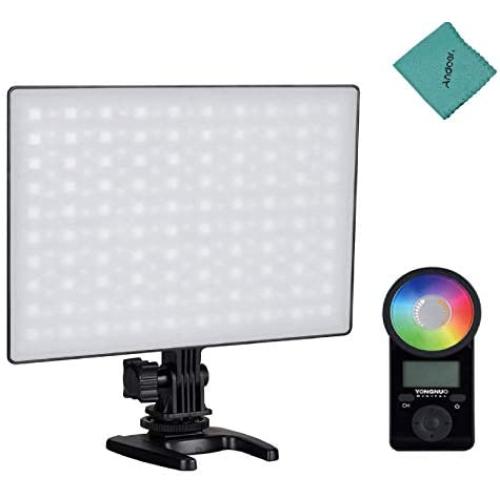 YONGNUO YN300 Air II LED Video Light Panel RGB 3200K-5600K Photography Fill-in Lamp 10 Lighting Effects CRI 95+ with Remote Control for Studio Outdoor Wedding Portrait Photography