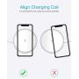 Fast Wireless Charger, Vebach Dubhe1s Qi Certified Wireless Charging Pad 7.5W for iPhone SE 2020/11/11 Pro/11 Pro Max/Xs/Xs Max/XR/X/8/8P, 10W for Samsung Galaxy S20/S10/Note 10/S9, Aluminum Frame