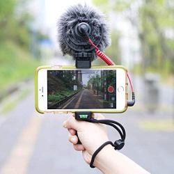 OCTO MOUNTS | F-Mount Mobile Smartphone Camera Grip Holder Handle Rig Monopod with Tripod Mount and Cold Shoe Mount for Filming Video on Most Smartphones - iPhone, iPhone Plus, Galaxy, Android