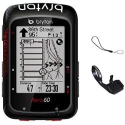 Bryton Aero 60E GPS Bike Computer (2.3" Display, 60E - Base Model with Metal Aero Mount). with pre-Load OSM map, Follow Track .Support Power Meter, ESS.