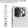 LOZA for iPhone 11 Pro 5.8"/11 Pro Max 6.5" Camera Lens Screen Protector, Metal Frame Bubble Free High Definition Anti-Scratch Screen Protector Camera Lens for New iPhone 11 Pro/11 Pro Max (Silver)