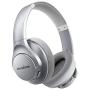 Anker Soundcore Life Q20 Hybrid Active Noise Cancelling Headphones, Wireless Over Ear Bluetooth Headphones with 40H Playtime, Hi-Res Audio, Deep Bass, Memory Foam Ear Cups and Headband (Silver)