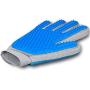 Pet Hair Remover Glove - Gentle Pet Grooming Glove Brush - Efficient Deshedding Glove - Massage Mitt with Enhanced Five Finger Design - Perfect for Dogs & Cats with Long & Short Fur - 1 Pack