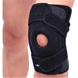 RiptGear Patella Knee Brace - Open Patella Stabilizer Knee Brace for Arthritis - Alleviate Patellar Tendonitis, Meniscus Tear, Joint Pain, Jumpers Knee, ACL Ligament Sprains (Medium Left Leg)