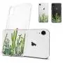 Unov Case Clear with Design Slim Protective Soft TPU Bumper Embossed Pattern [Support Wireless Charging] Cover for iPhone XR 6.1 Inch(Cactus Succulents)