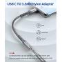 USB Type C to 3.5mm Female Headphone Jack Adapter, JSAUX USB C to Aux Audio Dongle Cable Cord Compatible with Pixel 4 3 2 XL, Samsung Galaxy S20 Ultra Z Flip S20+ Note 10 S10 S9 Plus, iPad Pro(Grey)