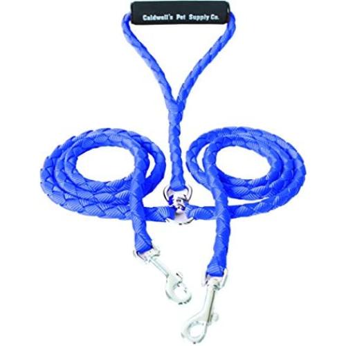 Dual Dog Leash, Double Dog Leash,360° Swivel No Tangle Double Dog Walking & Training Leash, Comfortable, Reflective Stitching for Two Dogs, Blueby Caldwells Pet Supply Co.