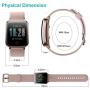 Willful Smart Watch for Men Women 2020 Version IP68 Waterproof, Fitness Tracker Heart Rate Monitor Sport Digital Watch, Smartwatch for Android Phones and iOS Phones Compatible iPhone Samsung (Pink)