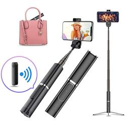 INNOLI Phone Selfie Stick Tripod,Bluetooth Wireless Remote Control Cell Phone Selfie Stick,Compact Small Extendable Selfie Stick Portable for iPhone Samsung and Other Universal Android Smart Phone