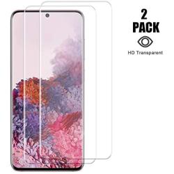 S20 Screen Protector for Samsung Galaxy S20 Fully Covered Tempered Glass 9H Hardness 3D Bending [Case-Friendly] [Fingerprint Sensor Compatible] [High Definition] [Bubble Free] [2-Pack]