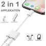 3.5mm Jack for iPhone Headphone Adapter Dongle 2 in 1 Car Charger AUX Cord Converter Splitter Charge & Audio Cables for iPhone 7/7 Plus/8/X/10/11/XR/XS/XS Max Earphone Adaptor Support iOS Systems 3.5mm Jack for iPhone Headphone Adapter Dongle 2 in 1 Car Charger AUX Cord Converter Splitter Charge & Audio Cables for iPhone 7/7 Plus/8/X/10/11/XR/XS/XS Max Earphone Adaptor Support iOS Systems
