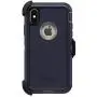 OtterBox DEFENDER SERIES SCREENLESS EDITION Case for iPhone Xs & iPhone X - (NOT compatible with iPhone XR or XS Max) - Retail Packaging - DARK LAKE (CHINCHILLA/DRESS BLUES)