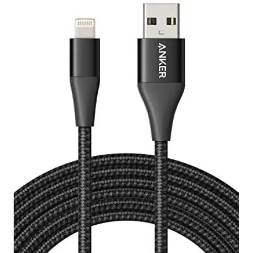 iPhone Charger Cable 10 Foot, Anker Powerline+ II Lightning Cable, (10 ft MFi Certified) Extra Long iPhone Charging Cord Compatible with iPhone SE 11 Pro Max Xs MAX XR X 8 7 6S, iPad and More (Black) iPhone Charger Cable 10 Foot, Anker Powerline+ II Lightning Cable, (10 ft MFi Certified) Extra Long iPhone Charging Cord Compatible with iPhone SE 11 Pro Max Xs MAX XR X 8 7 6S, iPad and More (Black)