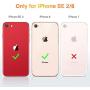 ESR Air Armor Designed for iPhone SE 2020 Case/iPhone 8 Case [Shock-Absorbing] [Scratch-Resistant] [Military Grade Protection] Hard Polycarbonate + Flexible Polymer Frame, for iPhone SE 2020/8, Clear