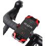 FlyD Universal Bicycle Stand-Suitable for Motorcycles, Handlebars, roll Bars, Suitable for All Smartphone Holders, Black/red