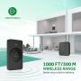 Wireless Doorbell, AVANTEK Mini Waterpoof Door Bell Kit Operating at 1000 Feet with 52 Chimes, 5 Volume Levels and LED Flash, Doorbell Chime with CD Quality Sound, Easy Setup