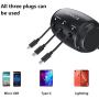 SUPERLIT Backseat 3 in 1 Car Charging Station Box Compatible with All Phones | iPhone | Samsung | Android | Share Ride Customer Charging Dock Attach to Headrest