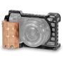 SMALLRIG Camera A6500 Cage Kit with Wooden Handle Hand Grip for Sony Alpha A6500/ILCE-6500 4K Digital Mirrorless Camera - 2097