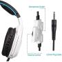 Xbox One,PS4 Stereo Gaming Headset，3.5mm Wired Over Ear Noise Cancelling Gaming Headphones with Mic & Volume Control & Bass Surround for Mac/PC/Laptop