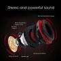 DSstyles GM-2 Gaming Headset with Microphone Headphone with LED Light for PS4 Xbox 1 Laptop Tablet Mobile Phones PC Black red