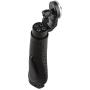 CAMVATE Aluminum Rosette Leather Handle Grip for Rosette Standard Accessory One Pair(Black,M6 Thread,31.8 mm)