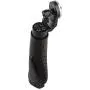 CAMVATE Aluminum Rosette Leather Handle Grip for Rosette Standard Accessory One Pair(Black,M6 Thread,31.8 mm)