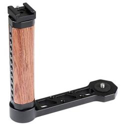 CAMVATE Wooden Handle Grip L-Shape with Shoe Mount for RoninS/Zhiyun Crane Series Handheld Gimbal