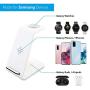 Intoval Wireless Charger, Wireless Charging Station for Samsung Galaxy Phone/Watch/Buds, Fit for S20/S10/S9/S8/Note 10/Note 9/Note 8, Active 2/Active 1/ Gear S3/ Gear Sport/Gear Fit 2, Galaxy Buds