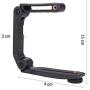 Extension Stabilizer Holder Grip for DSLR Digital Camcorder, Video Filming Camera Protective Handle with Universal Microphone Flash External Screw Hole