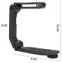 ORDRO U-Grip Video Filming Camera Handle with Standard 1/4 Threaded Interface Foldable Handheld Stabilizer Holder Grip for Gimbal Stabilizer Accessories