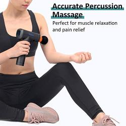 Massage Gun Deep Tissue Percussion Massager - Cordless Handheld Electric Massager for Athletes Muscle Soreness and Stiffness Pain Relief - 5 Speeds Vibration, 6 Massage Heads, Portable Carrying Case