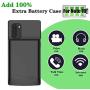 Beseller Upgrade Battery Case for Galaxy Note 10, 5000mAh External Battery Charger Rechargeable Battery Pack Protective Case for Samsung Note 10 (Black)