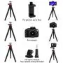 Phone Tripod, Portable Cell Phone Camera Tripod Stand with Wireless Remote, Flexible Tripod Stand for Selfies/Vlogging/Streaming/Photography Compatible with iPhone, Android Phone, Sports Camera GoPro