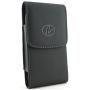 Wonderfly Vertical Holster for Flip Phone or Smartphone Up to 4.25x2.25x0.85 Inch in Dimensions, a Leather Carrying Case with Belt Clip