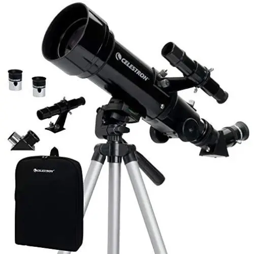 Celestron - 70mm Travel Scope - Portable Refractor Telescope - Fully-Coated Glass Optics - Ideal Telescope for Beginners - BONUS Astronomy Software Package Celestron - 70mm Travel Scope - Portable Refractor Telescope - Fully-Coated Glass Optics - Ideal Telescope for Beginners - BONUS Astronomy Software Package