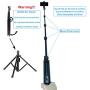 Selfie Stick Tripod, 54" Extendable Tripod Stand Phone Tripod Camera Tripod Wireless Remote Shutter Compatible with iPhone 11 pro Xs Max Xr,Android,Vlogging/Streaming/Photography/Recording