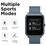 Amazfit Bip Lite Smartwatch, 45-Day Battery Life, Heart Rate & Sleep Monitor, 1.2" Always-On Touchscreen, 3 ATM Water Resistant, Multisport Tracker, Blue (W1915IN3N)