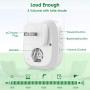 【2020 New】Wireless Doorbell PHYSEN Waterproof Door bells Chimes with Mute Mode,58 Doorbell Chime, 5 Volume Levels,1000-ft Range,3 Receiver & 2 Doorbell Button for Home with LED Strobe -Model CW,White