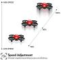Potensic A30W FPV Drone with Camera, Mini RC Nano Quadcopter with Camera, Auto Hovering, Route Setting, Gravity Induction Mode and 500mAh Detachable Battery (red)