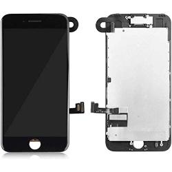 for iPhone 8 Screen Replacement, LCD Display 3D Touch Screen Digitizer Full Assembly with Proximity Sensor, Ear Speaker and Front Camera (Screen Replacement for iPhone 8 Black)