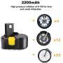 Cordless Tire Inflator Air Compressor, 12V 150PSI Portable Tire Pump with Digital LCD LED Light, 2200mAh Rechargeable Battery, Car Power Adapter - Auto Air Pump for Car Tires and Other Inflatables