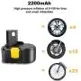 Cordless Tire Inflator Air Compressor, 12V 150PSI Portable Tire Pump with Digital LCD LED Light, 2200mAh Rechargeable Battery, Car Power Adapter - Auto Air Pump for Car Tires and Other Inflatables