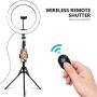 USB Powered Ring Light, Summifit 10“ Circle LED Light, Bluetooth Halo Lighting with 2 Tripod Stand, 3 Phone Holder for YouTube Video, TikTok, Live Streaming, Makeup, Selfie Photography iPhone Android